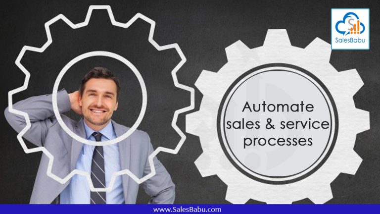 Automate sales & service processes : SalesBabu.com