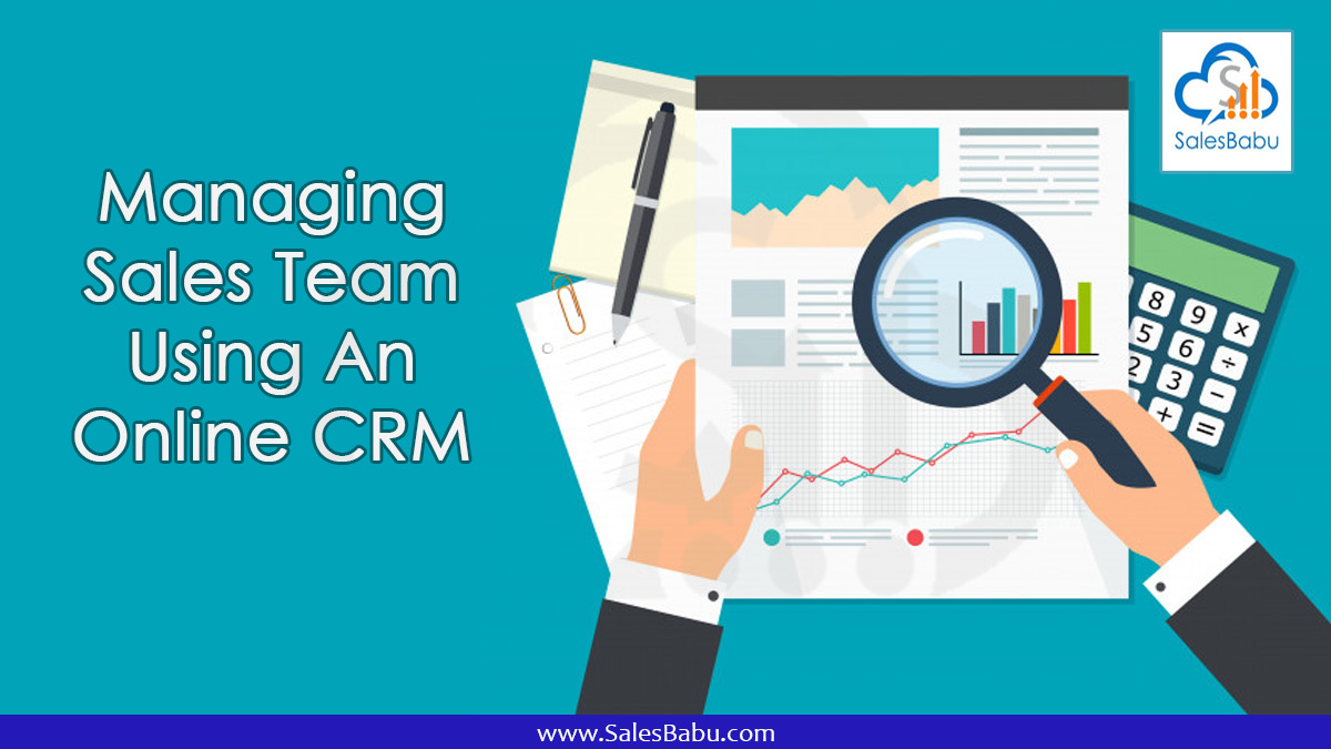 Managing Sales Team Using An Online CRM SalesBabu