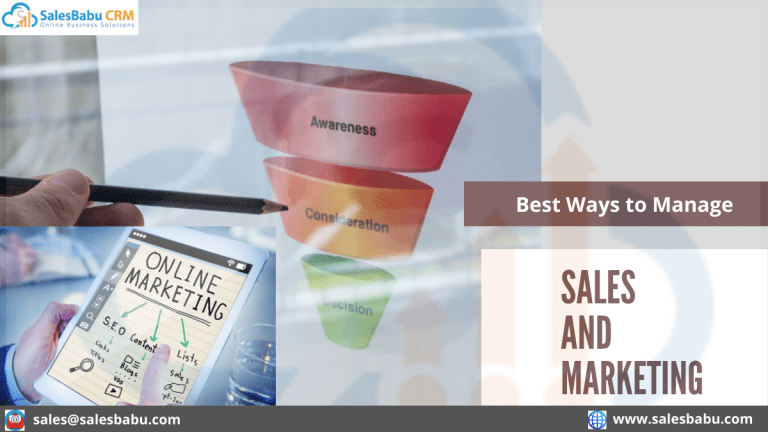 Best Ways to Manage Sales and Marketing