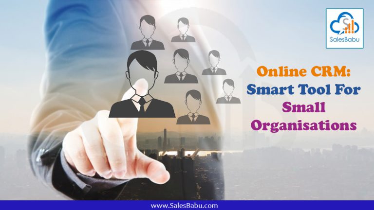 Online CRM: Smart Tool For Small Organisations : SalesBabu.com