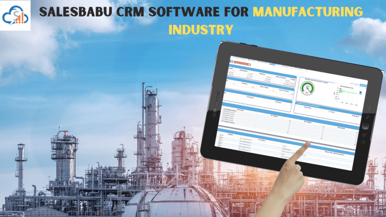 SalesBabu CRM Software For Manufacturing Industry