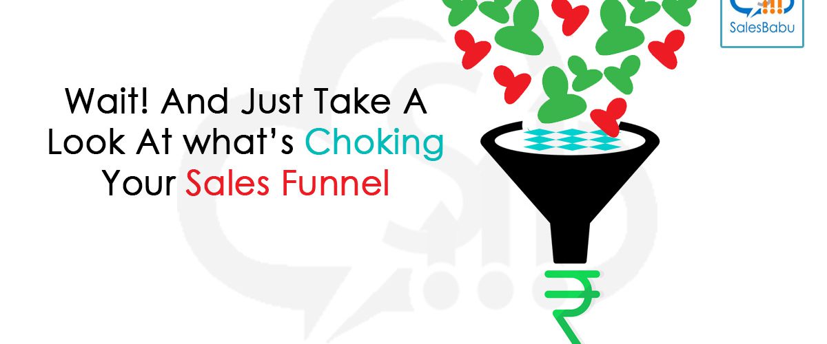 Wait! And Just Take A Look At what’s Choking Your Sales Funnel : Salesbabu.com