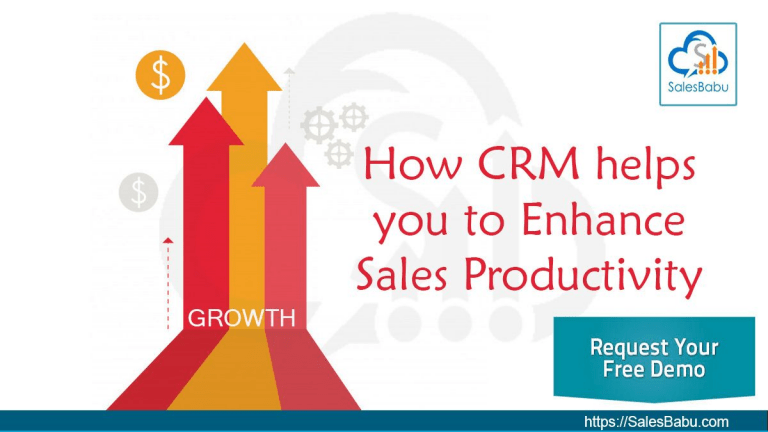 How SalesBabu CRM Helps Organization To Enhance Sales Productivity : SalesBabu.com