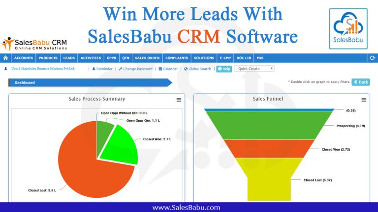 Win More Leads with SalesBabu CRM Software : SalesBabu.com