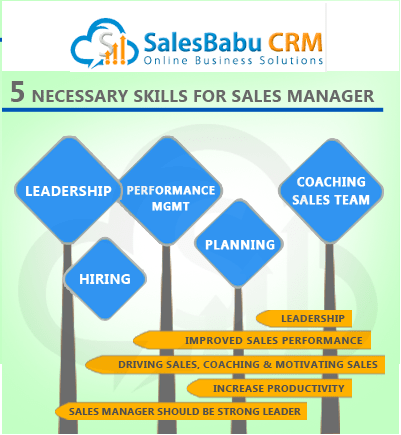 5 Necessary skills for sales manager : SalesBabu.com