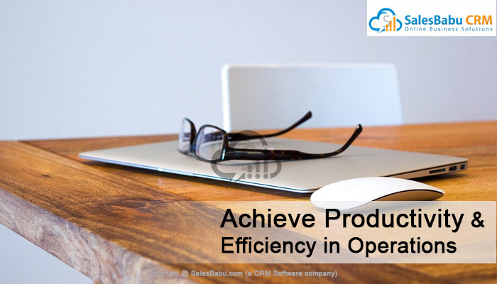 Achieve Productivity & Efficiency in Operations  : SalesBabu.com