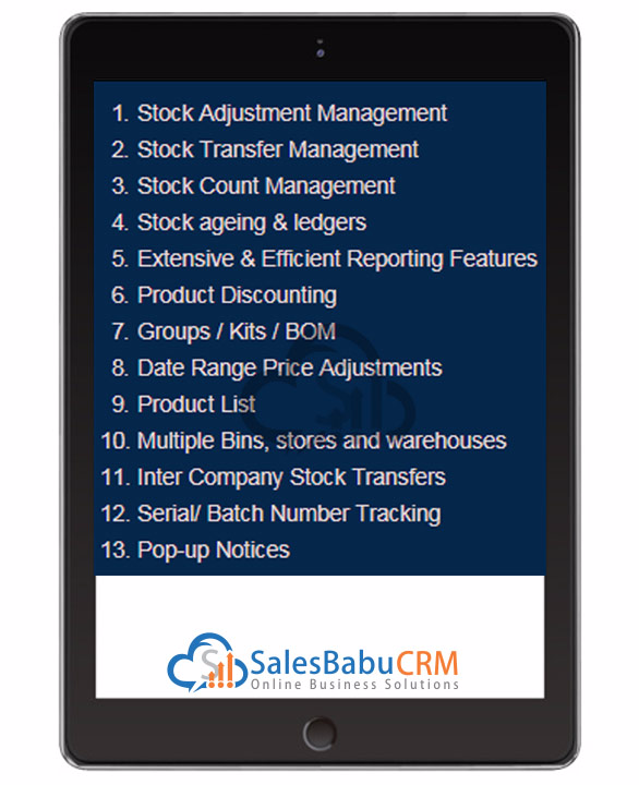Keeping Track of your Stock – Manage Real Time Stocks :SalesBabu.com