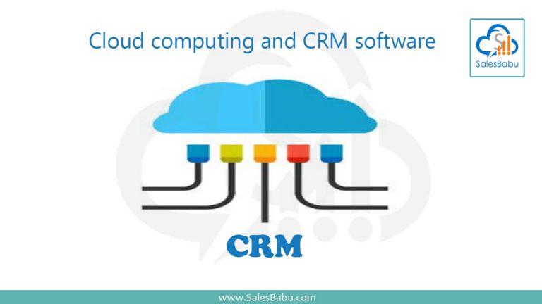 Cloud computing and CRM software : SalesBabu.com