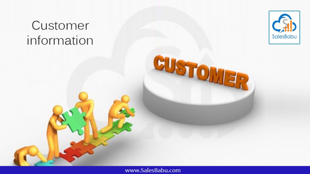 Customer information : SalesBabu.com