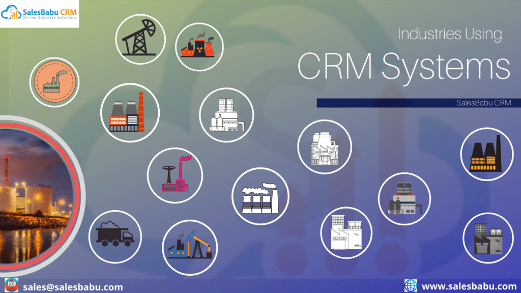 Industries using CRM systems 