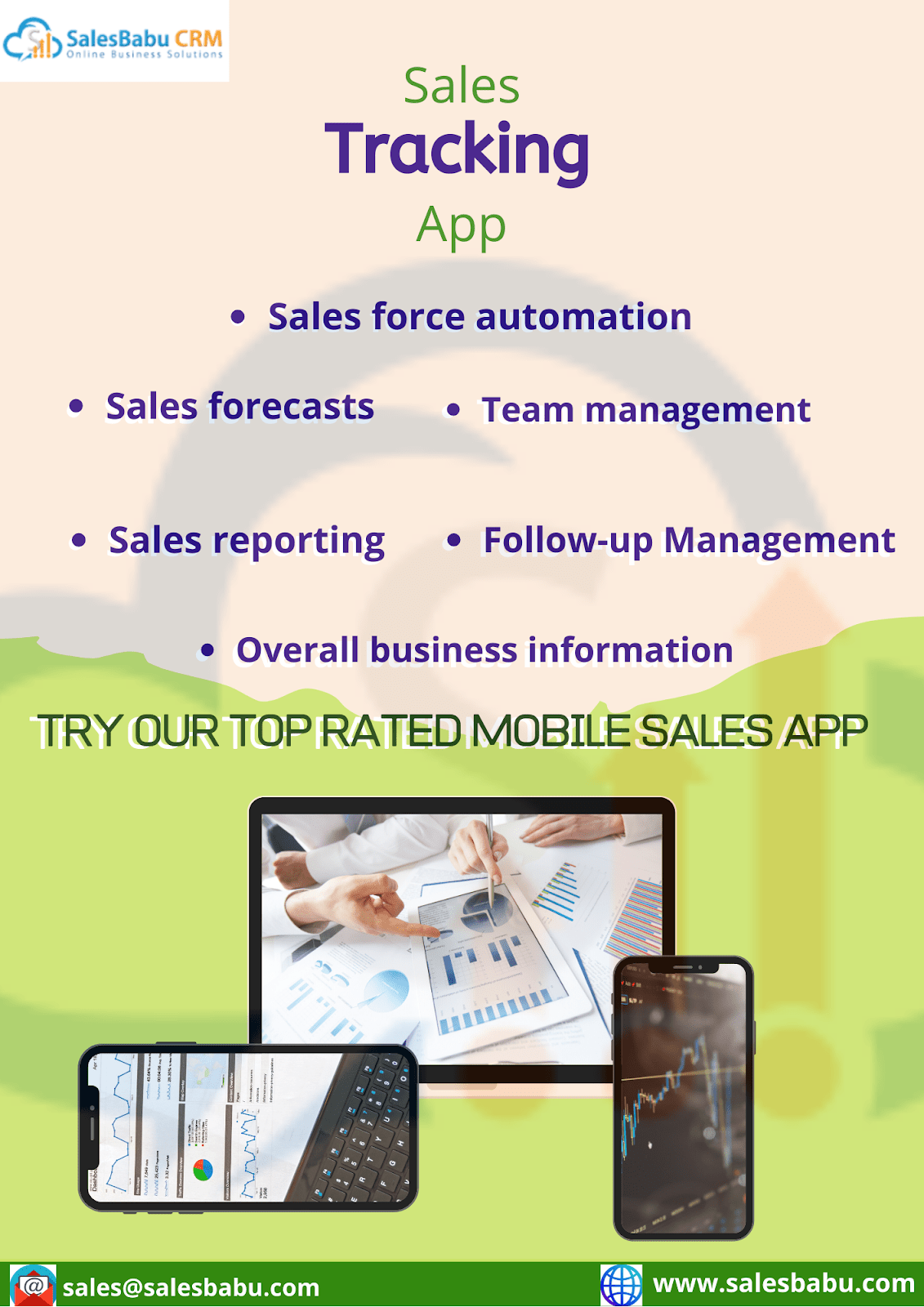 Sales Tracking App Features
