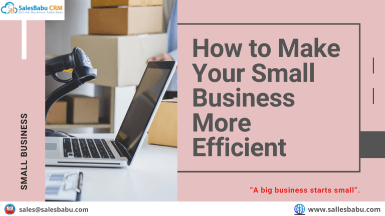 How to Make Your Small Business More Efficient