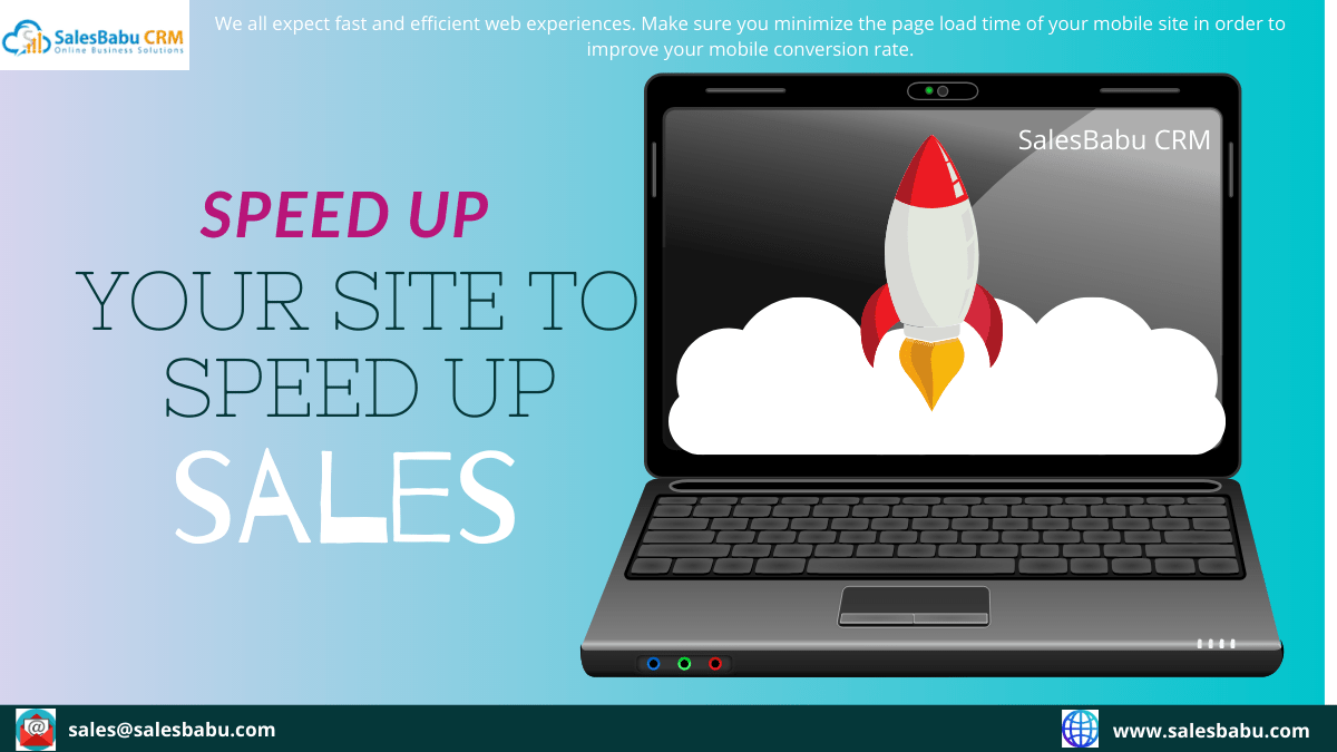 speed up your site to speed up sales