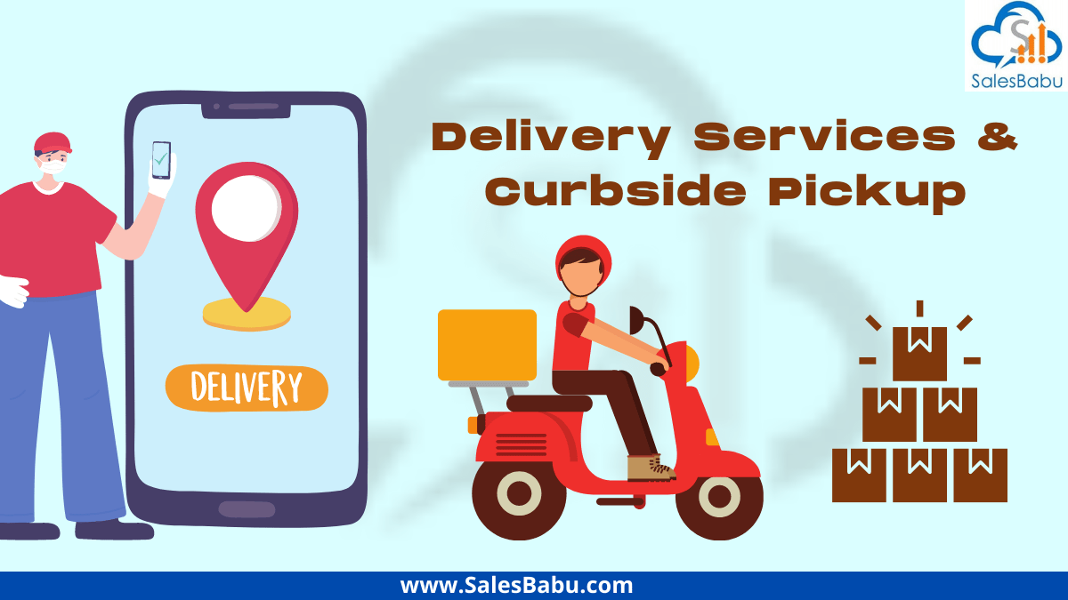 Providing delivery service and curbside pickups