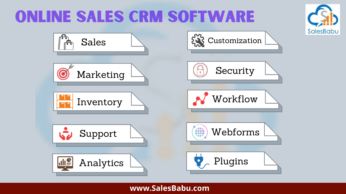Online sales CRM software for small business