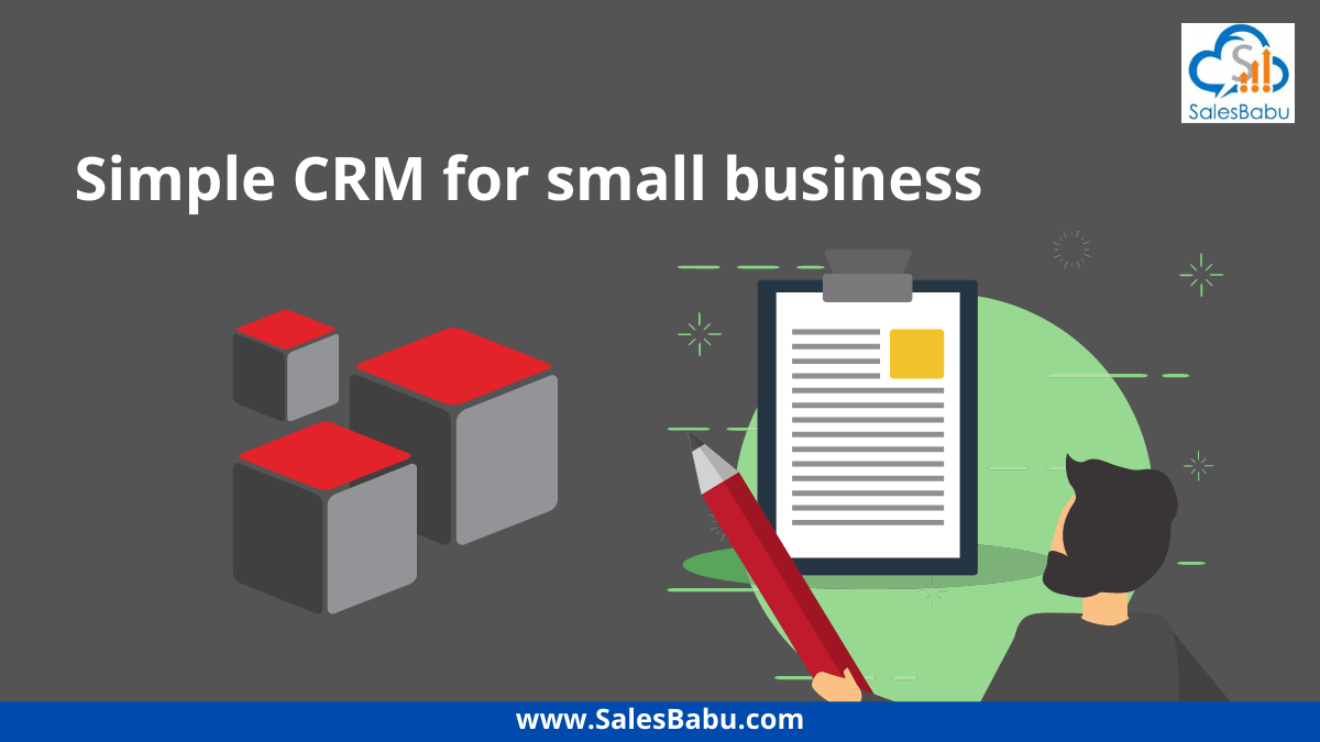 Simple CRM software for small business