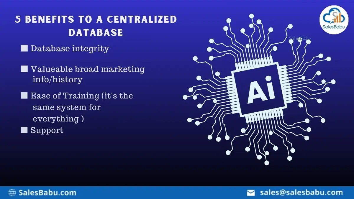 5 Benefits to a centralized database : SalesBabu.com