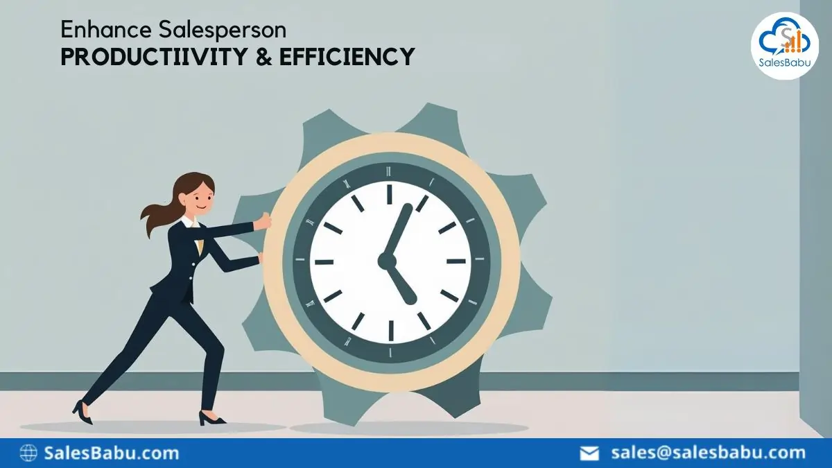 Enhance salesperson productivity with online sales CRM software