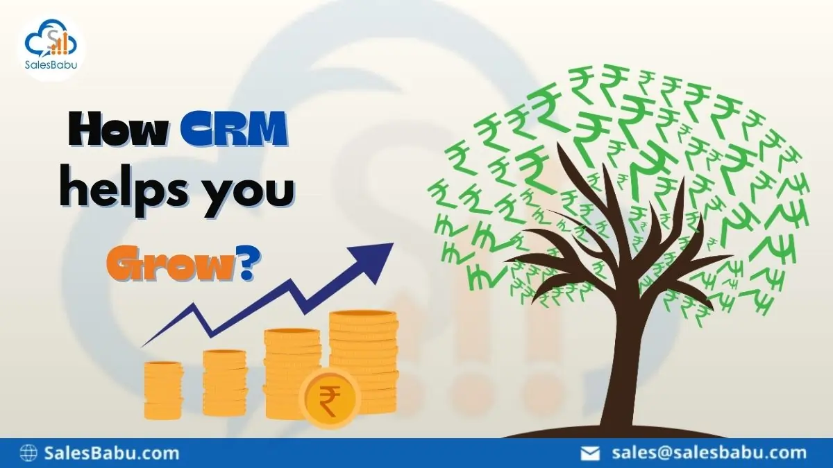 How CRM Helps You To Grow | SalesBabu Online CRM Software