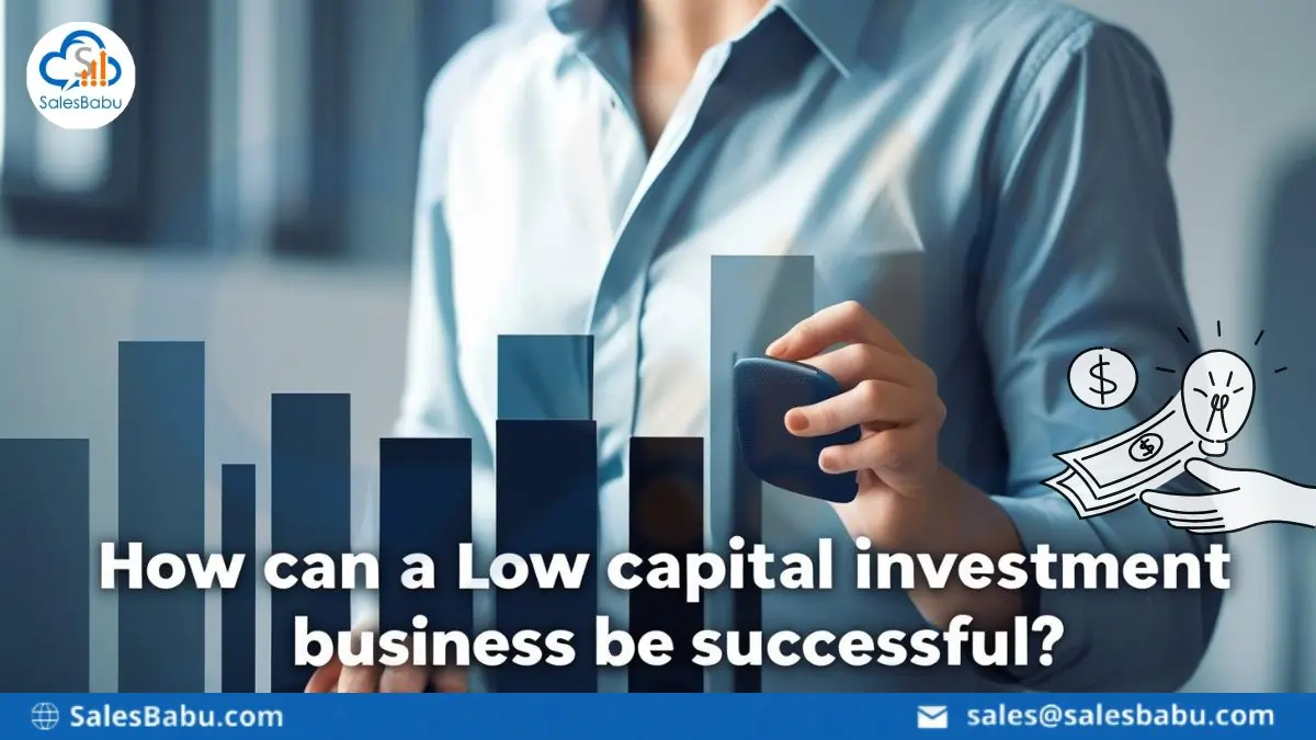 How can a Low capital investment business be successful How can a Low capital investment business be successful