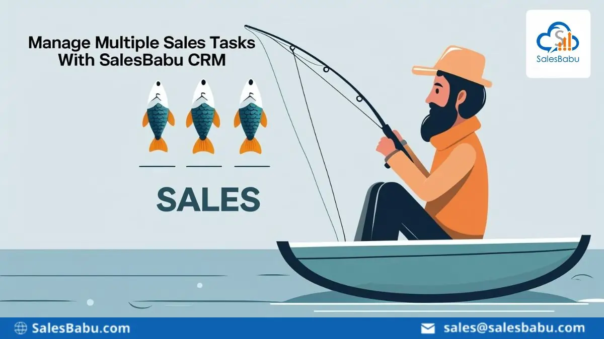 Manage multiple sales tasks with SalesBabu Online CRM Software