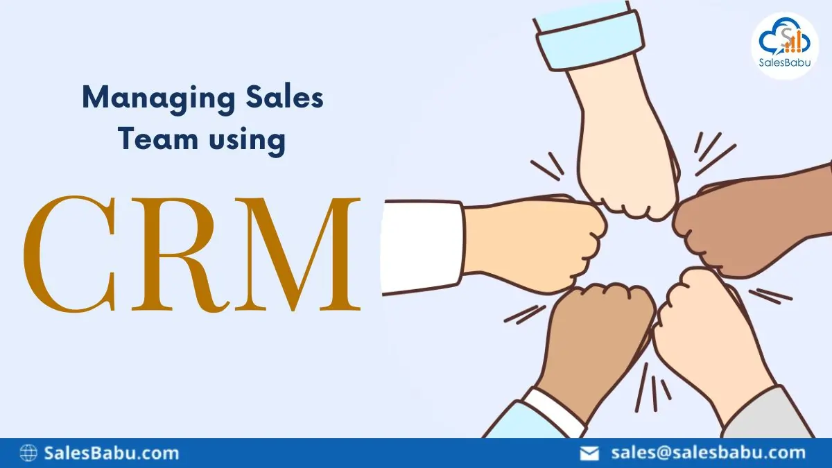 Managing Sales Team using CRM