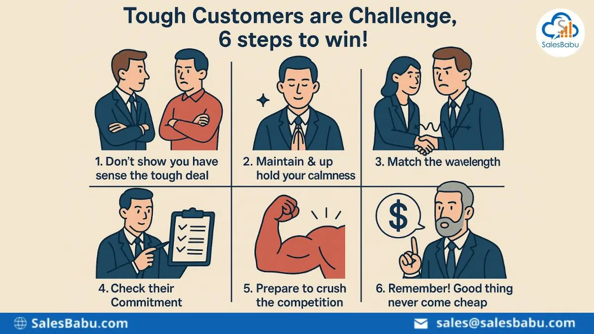 Tough Customers are Challenge, 6 steps to win! : SalesBabu.com
